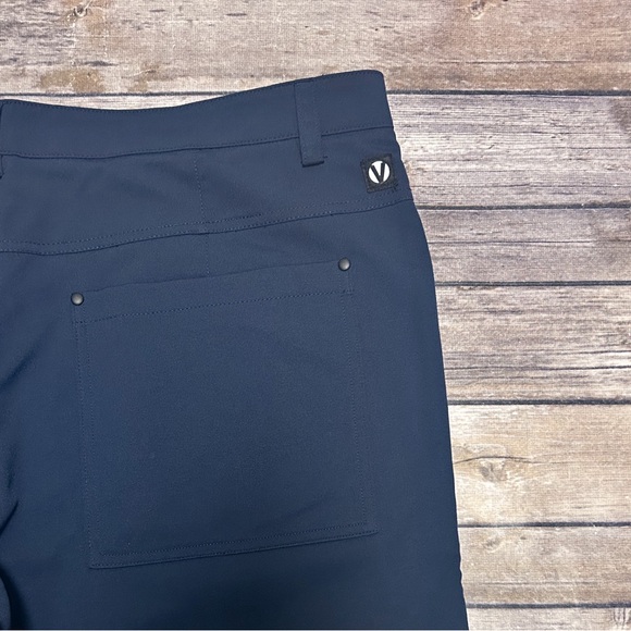 Vuga Tech Vugatech Golf Navy Blue Shorts 38 Black Hardware 11 Inch Inseam NWT - Picture 5 of 8